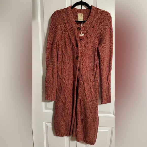 NWOT Far Away From Close Sweater/ Long Cardigan Size S - Picture 1 of 3